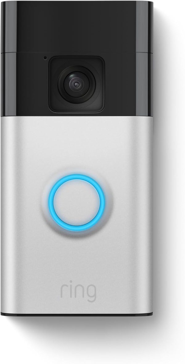 All-new Ring Battery Doorbell, Head-to-Toe Video, Live View with Two-Way Talk, and Motion Detection & Alerts (2024 release), Satin Nickel - Image 2