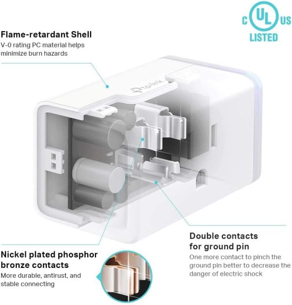 Plug HS103P2, Smart Home Wi-Fi Outlet Works with Alexa, Echo, Google Home & IFTTT, No Hub Required, Remote Control,15 Amp,UL Certified, (Pack of 2) White - Image 6